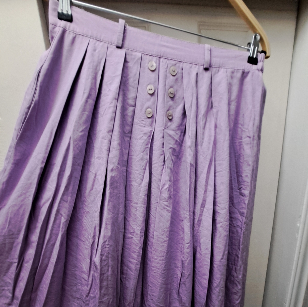 Lavender Pleated Women's Skirt